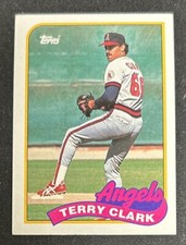 1989 Topps Terry Clark Baseball Rookie Card (RC) #129 Angels Pitcher VG O/C. rookie card picture