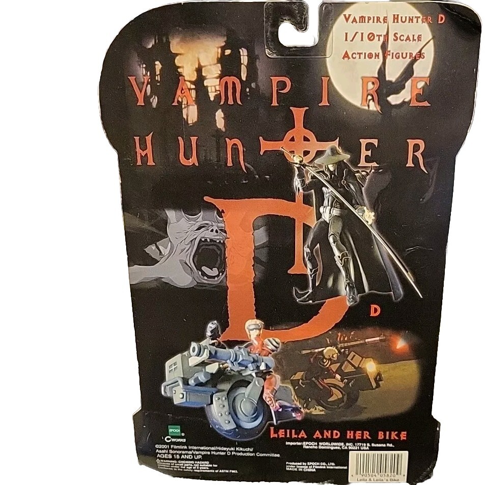 VAMPIRE HUNTER D~ LEILA AND HER BIKE ~1:10 Scale Action Figure 
