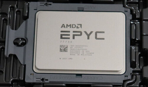 AMD EPYC 7773X CPU 64 Cores Server Processors AMD 3D V-Cache L3 Cache 768MB - Picture 3 of 4