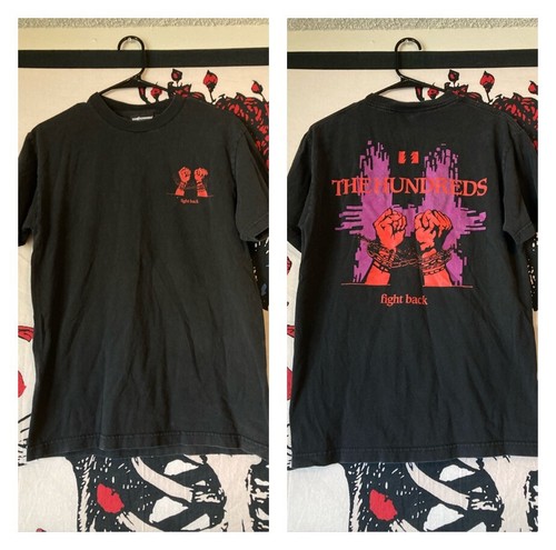 2009 THE HUNDREDS Fight Back Break Shirt Skate Skateboard Streetwear Black M
