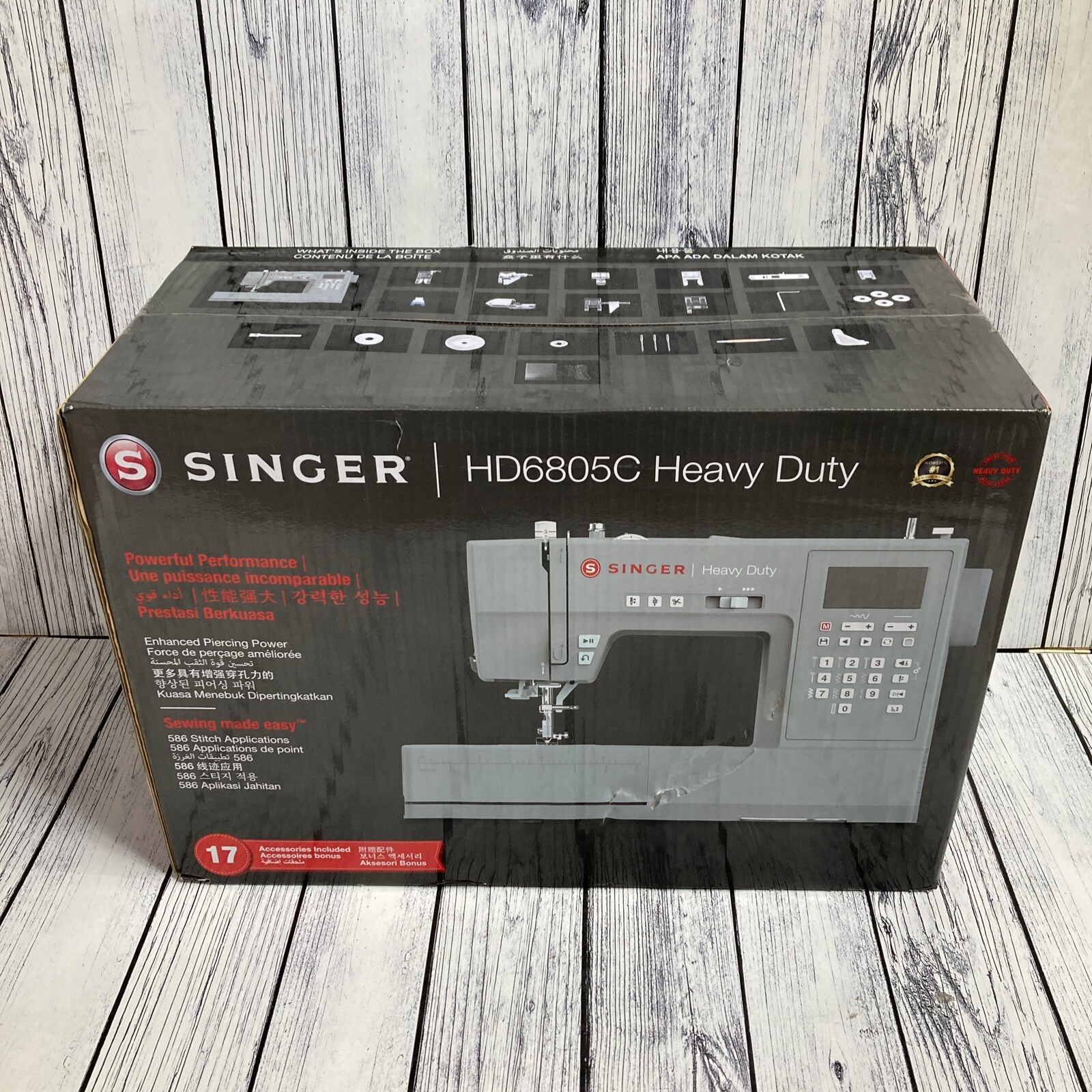 Singer Heavy Duty HD6805C Computerised Sewing Machine - with 2 ...