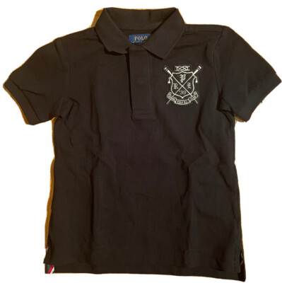 Polo Ralph Lauren BABY Boy Polo Golf Shirt Black Short Sleeve Size 3T