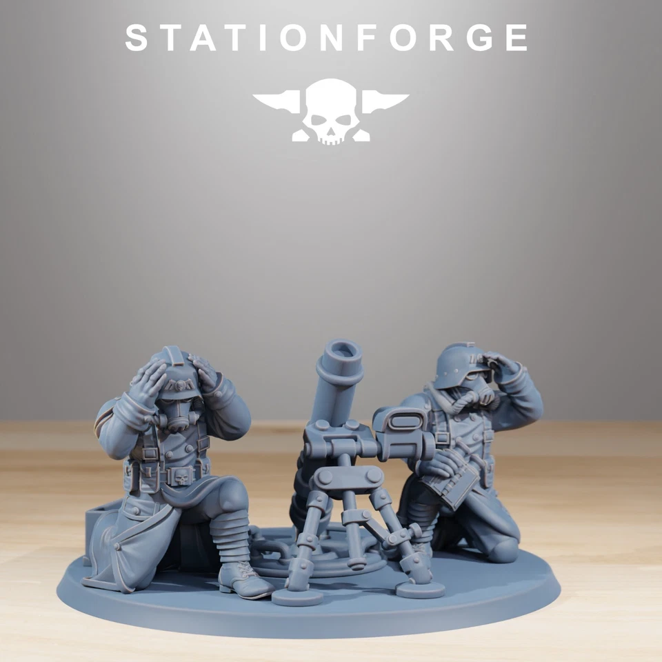 STATIONFORGE Imperial Soldiers of the Grim Guard x 1, División de la Muerte, Mortar Korps 2