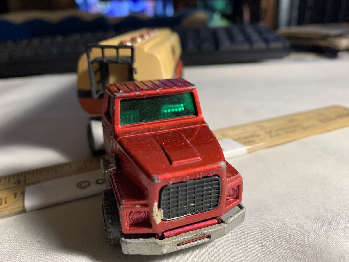 Vintage 1973 Matchbox Super Kings Texaco Articulated Ford Tanker K
