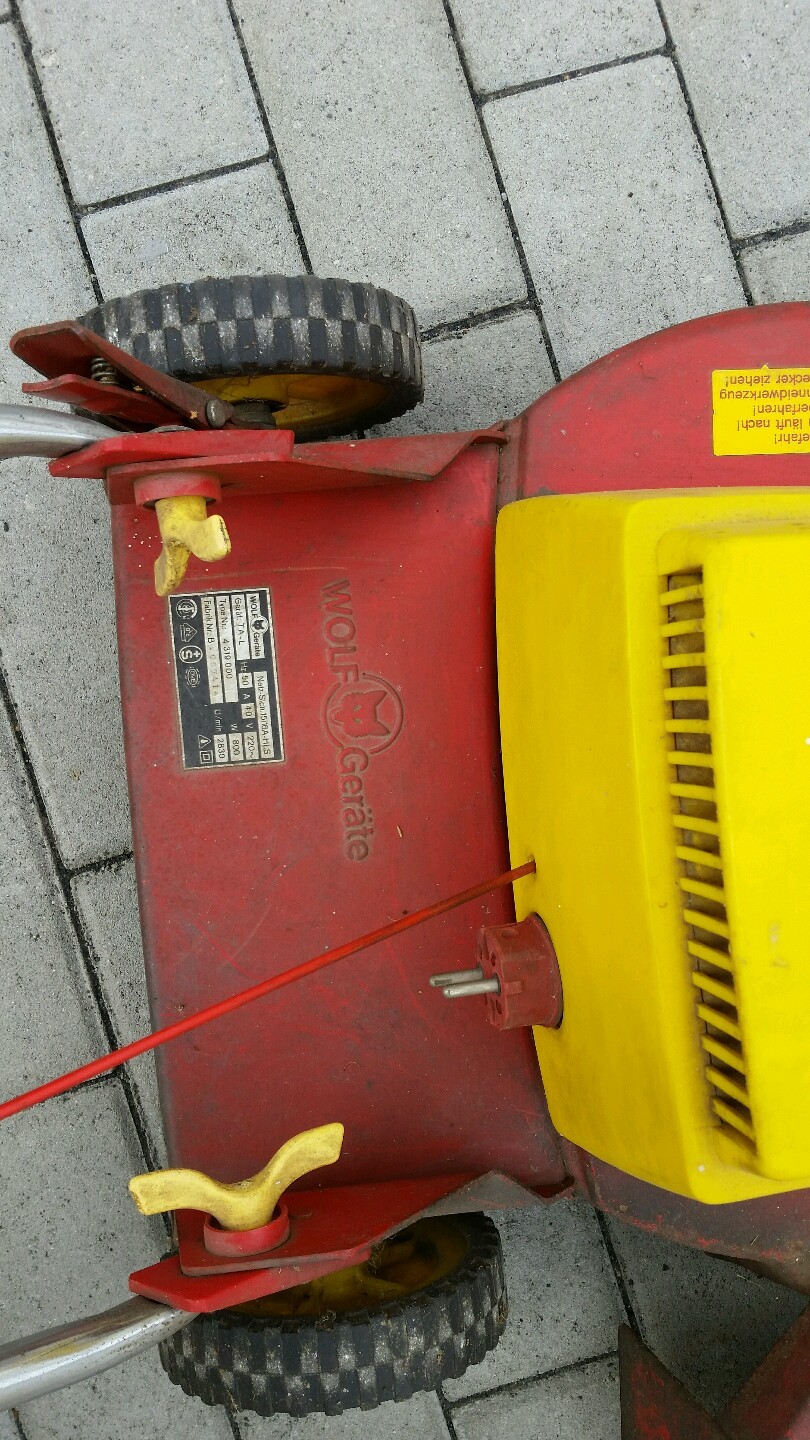 Wolf Rasenmäher Elektro ohne Fangkorb eBay