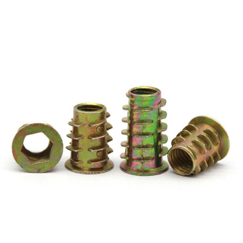 Hex Socket Insert Nuts Furniture Fixing Screws Zinc Alloy Connector M4 M5 M6 M8 - Picture 3 of 31