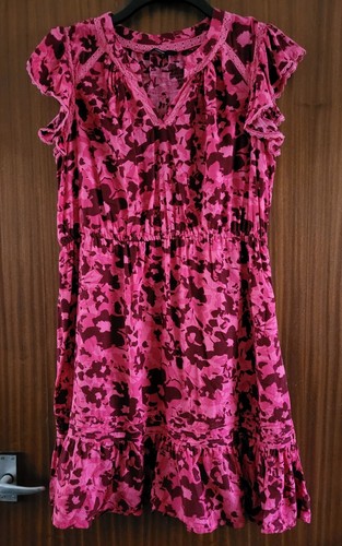 SIZE 14 GEORGE PINK PATTERN DRESS