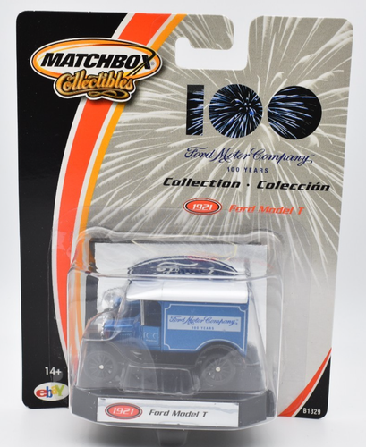 Matchbox Superfast Ford Model T Van 1921 100 Jahre Sammlung. blisterkarte