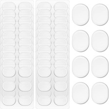 Yeshone 60 Pieces Drum Dampeners Gel Pads Silicone Soft Moon Gels for clear