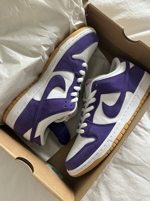Nike SB Dunk Low Pro ISO Orange Label Court Purple Gum Size 10