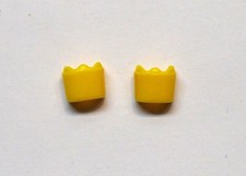 2 x ARM MANSCHETTE GELB R&Uuml;SCHEN GEZACKT PLAYMOBIL zu Malteser K&Ouml;NIG GARDE RAR !