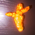 Cheeto Baby Jesus Shaped Piece in Plastic Bag w/ Blue Small Jewelry Box — photo 1