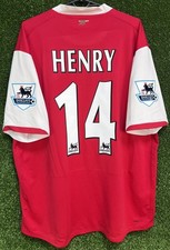 THIERRY HENRY 14 MENS FC ARSENAL 2006/2007 SOCCER FOOTBALL SHIRT JERSEY SIZE XL