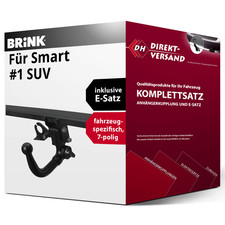 Anhängerkupplung abnehmbar + E-Satz 7pol spezifisch für Smart #1 SUV 06.22- top