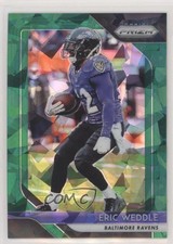 2018 Panini Prizm Green Crystals Prizm 24/75 Eric Weddle #185 fm0