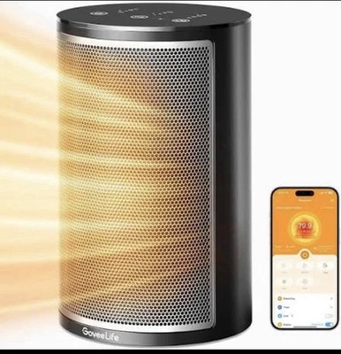 Smart Space Heater 1500W WiFi App Control Alexa Google 200sqft - New