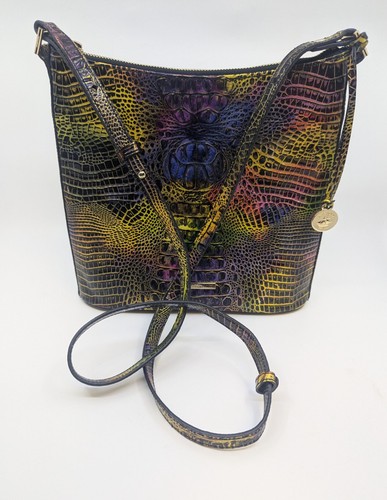 Brahmin Katie Neon Light Mini Melboure Leather Crossbody Handbag - Picture 2 of 10