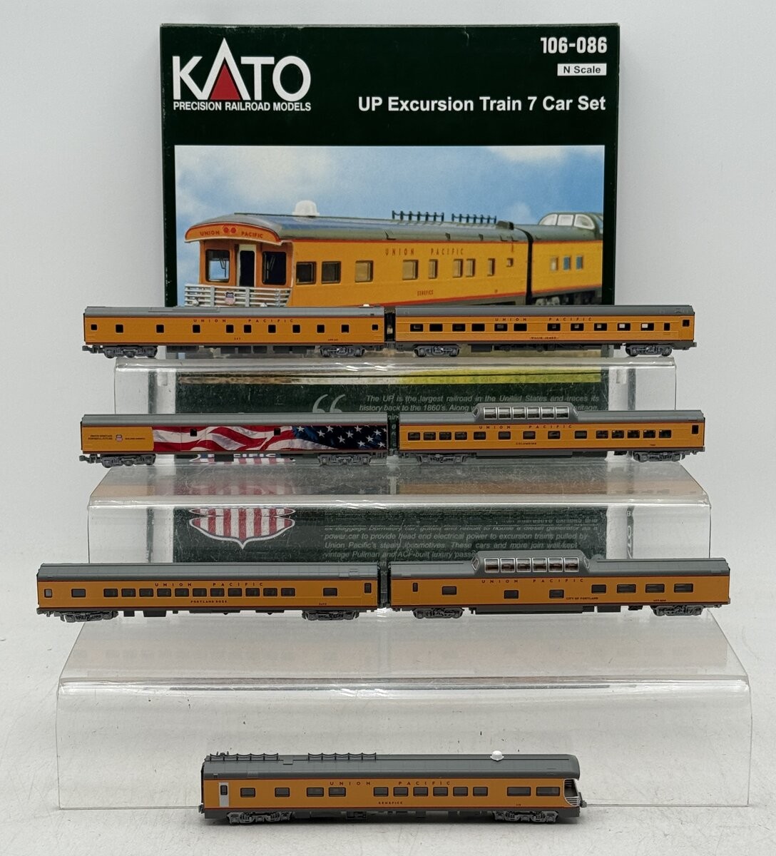 KATO 106-086 Union Pacific Excursion Train 7-Car Set for sale