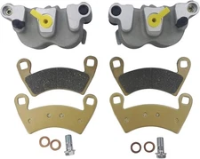 M MATI Front Left Right Brake Caliper Set with Pads without Mounting Bracket... 