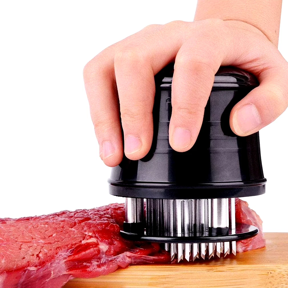 Professional 56-Blade Stainless Steel Meat Tenderizer with Safety Lock.
Opens in a new window or tab