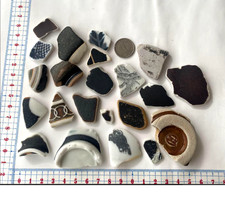 Japanese sea glass Surf-Tumbled Beach Glass pottery Various sizes