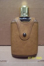 Leather Covered Glass Flask