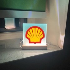 Shell Oil  LED Light Display USB Glass Display
