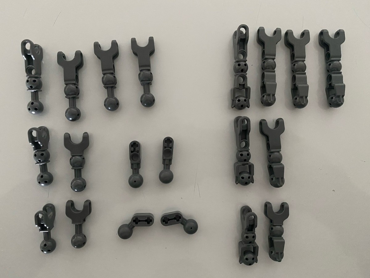 20pc Lot Dark Gray Lego Bionicle Technic Hero Factory Body Ball