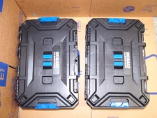 Kobalt Case Stack Portable Tool Box Case Organizer Plastic Tool Box Set of 2 Lot