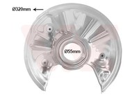 VAN Wezel Ankerblech Spritzblech Hinterachse Links FüR VW Passat Variant 3G5