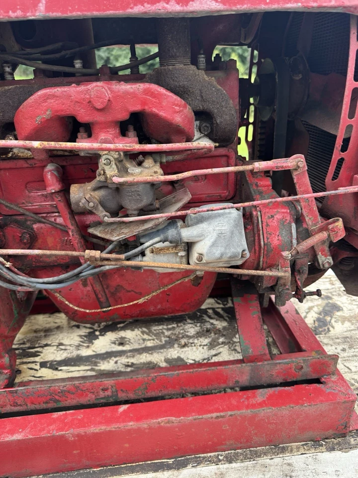 Vintage Old Gas IHC 4cylinder Engine Power Unit Welder Motor Trailer W Clutch - Image 4 of 4