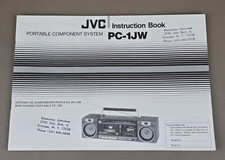 JVC Portable Component System PC-1JW Instruction Book D-3706