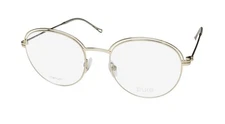 NEW MARCHON AIRLOCK PURE 5007 EYEGLASS FRAME OVERSIZED UNISEX 51-19-135 GOLD