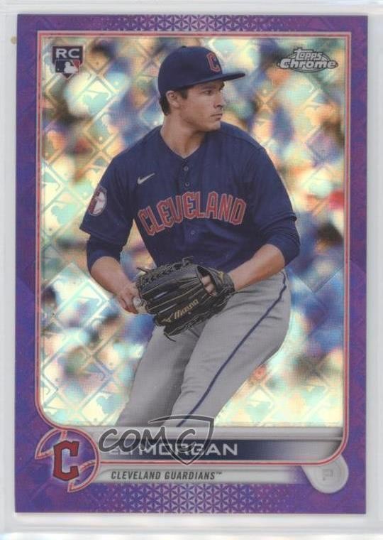 2022 Topps Chrome Logofractor Edition Purple Refractor /250 Eli Morgan #14 0m76