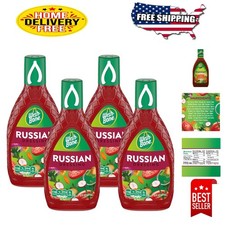 Delicious Russian Salad Dressing - 15 FL OZ x 4 Bottles  Guilt-Free Indulgence