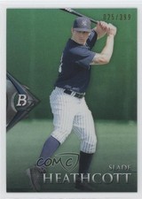 2014 Bowman Platinum Chrome Prospects Emerald 25/399 Slade Heathcott #BPCP96 z6b