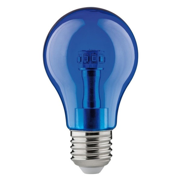 Paulmann Led Leuchtmittel Agl Birnenform 1W E27 Lampe A60 Blau Party Illu Deko-image