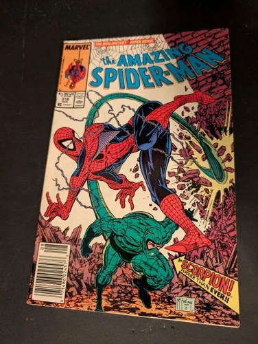 AMAZING SPIDER-MAN #318 | vs Scorpion | McFarlane | Marvel comics V/VF
