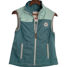 Horseware Ireland Zip Up Vest S / 6 Blue Lightweight Equestrian Riding Gillet