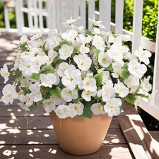8 Bundles Artificial Hibiscus Flowers for Outdoors Decoration, Faux Silk Flow...
