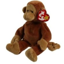 TY Beanie Baby - BONGO the Monkey 8.5"...NEW with Mint Tags