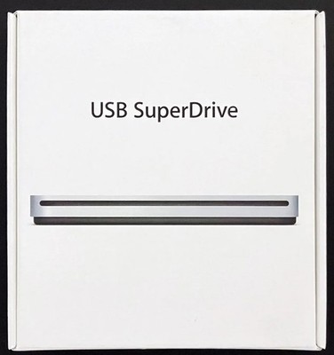 Apple USB SuperDrive A1379 External CD/DVD Drive w/ Box Manual Stickers 2012