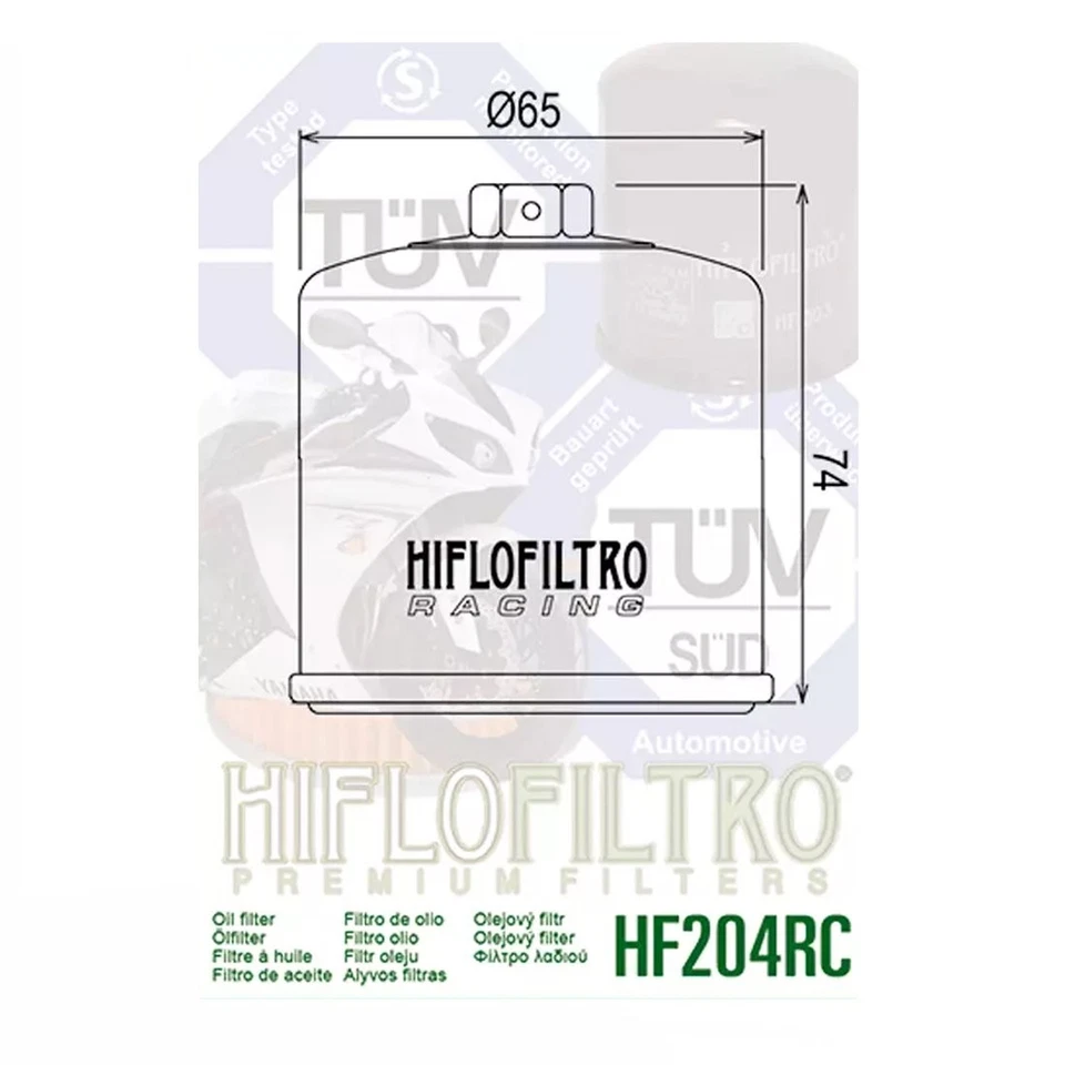 FILTRO OLIO PER KAWASAKI ZX636 C1,C6F,D6F (ZX6-R NINJA) 2005-2006 HIFLO RACING - Immagine 2 di 3