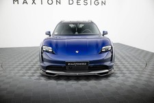 Maxton Design Frontlippe passend f&uuml;r Porsche Taycan Cross Turismo 4S schwarz Hoc