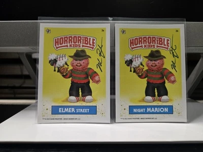 Horrorible Kids Freddy Krueger 2a & 2b signiert von Mark Pingitore - Bild 1 von 2