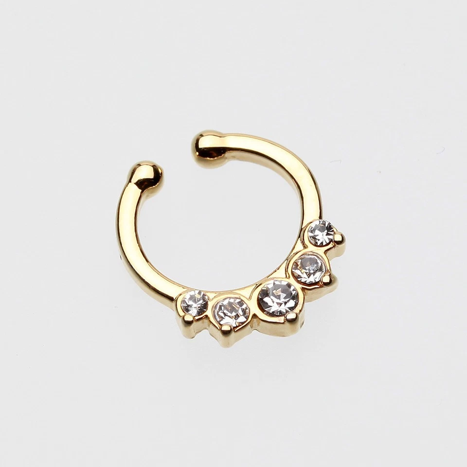 Opal Precia Fake Septum Clip-On Ring - Image 2 of 4