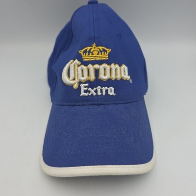 Vintage Corona Beer Hat Mens One Size Blue Baseball Cap Adjustable Strap Cotton