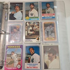 ⚾️NY🗽  Thurman Munson 18-card vintage collection  🗽NY⚾️