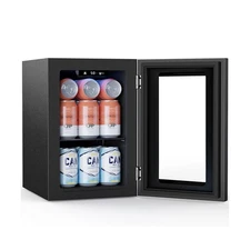 COWSAR Beverage Refrigerator 24-Can Mini Fridge, ETL Approved Countertop Wine...