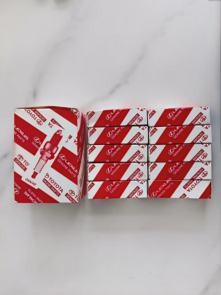 FOR TOYOTA LEXUS GENUINE OEM IRIDIUM SPARK PLUG SET OF 10*PCS 90919-01247 - Image 3 of 4